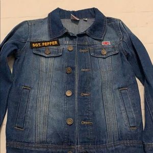 New with out tags jean jacket the Beatles